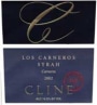 Cline Los Carneros Syrah 2002 Front Label