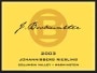 J. Bookwalter Riesling 2003 Front Label