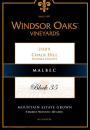 Windsor Oaks Vineyards & Winery Block 35 Malbec 2009 Front Label