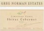 Greg Norman Estates Shiraz/Cabernet 2001 Front Label