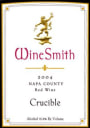 WineSmith Crucible 2004 Front Label