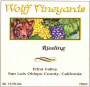 Wolff Vineyards Dry Riesling 2007 Front Label