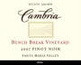 Cambria Benchbreak Pinot Noir 2007 Front Label