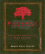 Beckmen Purisima Mountain Vineyard Grenache 2006 Front Label