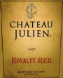 Chateau Julien Royalty Red 2009 Front Label