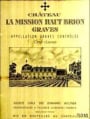 Chateau La Mission Haut-Brion 1966 Front Label