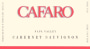 Cafaro Cellars Cabernet Sauvignon 2008 Front Label