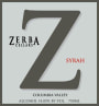 Zerba Cellars Estate Syrah 2011 Front Label