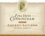 Zina Hyde Cunningham Reserve Cabernet Sauvignon 2007 Front Label