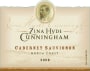 Zina Hyde Cunningham Cabernet Sauvignon 2008 Front Label