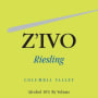 Zivo Wines Riesling 2008 Front Label