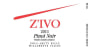 Zivo Wines Whole Cluster Project Pinot Noir 2011 Front Label