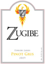 Zugibe Vineyards Pinot Gris 2009 Front Label