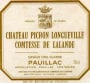 Chateau Pichon Longueville Comtesse de Lalande  1993 Front Label
