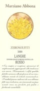 Abbona Zerosolfiti Langhe Rosso 2008 Front Label