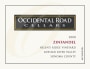 Occidental Road Cellars Helens Ridge Zinfandel 2008  Front Label
