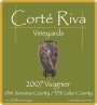 Corte Riva Viognier 2007 Front Label