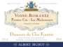 Albert Bichot Vosne-Romanee Les Malconsorts Premier Cru Domaine du Clos Frantin 2010 Front Label