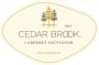 Cedar Brook Winery Cabernet Sauvignon 2015 Front Label
