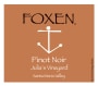 Foxen Julia's Vineyard Pinot Noir 2009  Front Label