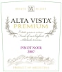 Alta Vista Premium Pinot Noir 2007 Front Label