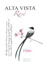 Alta Vista Malbec Rose 2015 Front Label