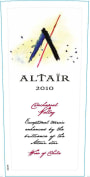 Altair Tinto 2010 Front Label