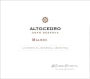 Altocedro Gran Reserva Malbec 2012 Front Label