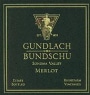 Gundlach Bundschu Merlot 1997 Front Label