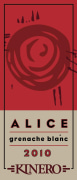 Kinero Cellars Alice Grenache Blanc 2010  Front Label