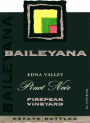 Baileyana Firepeak Pinot Noir 2005 Front Label