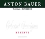 Anton Bauer Reserve Limited Edition Cabernet Sauvignon 2013 Front Label