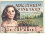 Adelsheim Willamette Valley Pinot Noir 1998 Front Label