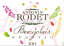 Antonin Rodet Beaujolais Nouveau 2015 Front Label