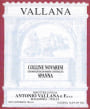 Vallana Colline Novaresi Spanna 2013 Front Label