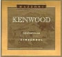 Kenwood Mazonni Ranch Reserve Zinfindel 1996 Front Label