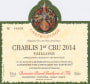 Domaine Raoul Gautherin & Fils Chablis Vaillons Premier Cru 2014 Front Label