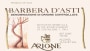 Arione Barbera D'Asti 2013 Front Label