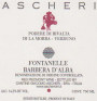 Ascheri Barbera d'Alba Fontanelle 2012 Front Label