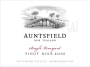 Auntsfield Estate Single Vineyard Pinot Noir 2010 Front Label