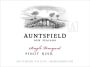 Auntsfield Estate Single Vineyard Pinot Noir 2012 Front Label