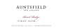 Auntsfield Estate Road Ridge Pinot Noir 2012 Front Label