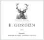 E. Gordon Sonoma Valley Malbec 2014  Front Label