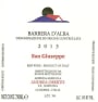 Andrea Oberto Barbera d'Alba Vigneto San Giuseppe 2013 Front Label