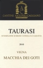 Cantine Caggiano Taurasi Macchia Dei Goti 2010 Front Label