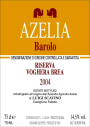 Azelia Barolo Voghera Brea Riserva 2004 Front Label