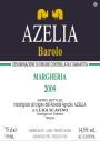 Azelia Barolo Margheria 2009 Front Label