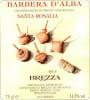 Brezza Santa Rosalia Barbera d'Alba 2013 Front Label