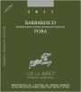 Ca' del Baio Barbaresco Pora 2011 Front Label