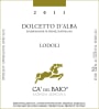Ca' del Baio Dolcetto d'Alba Lodoli 2011 Front Label